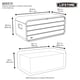 Lifetime 515 Litre Plastic Outdoor Storage Box Carbonized Grey Dimensions Diagram