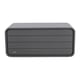 Lifetime 515 Litre Plastic Outdoor Storage Box Carbonized Grey Front View Two