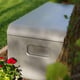 Lifetime 515 Litre Plastic Outdoor Storage Box Carbonized Grey Lid Edge Detail