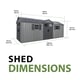 Lifetime 20x8 Plastic Shed Dimensions Diagram