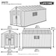 Lifetime 8x20 Plastic Shed Dimensions Diagram Two