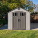 Lifetime 8x20 Plastic Shed Garden Front View