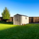Lifetime 7x14 Plastic Shed Garden Front View