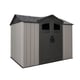 Lifetime 9.5x7 Plastic Shed Angled Studio View