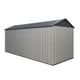 Lifetime 16.5x7 Side Entry Plastic Shed Angled Studio View