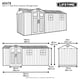Lifetime 16.5x7 Side Entry Plastic Shed Dimensions Line Drawing