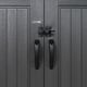 Lifetime 16.5x7 Side Entry Plastic Shed Door Handles Detail