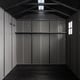 Lifetime 16.5x7 Side Entry Plastic Shed Interior Daylight