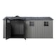 Lifetime 16.5x7 Side Entry Plastic Shed Open Doors Render
