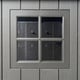Lifetime 16.5x7 Side Entry Plastic Shed Window Detail