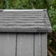 Lifetime 18.5x7 Side Entry Plastic Shed Roof Ridge Detail