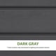 Lifetime 7x7 Plastic Shed with Windows Colour Swatch Dark Grey