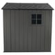 Lifetime 7x7 Plastic Shed with Windows Window Side Render