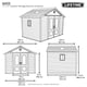Lifetime 11x11 Plastic Shed Dimensions Diagram