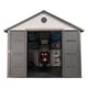 Lifetime 11x11 Plastic Shed Doors Open Interior