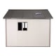 Lifetime 11x11 Plastic Shed Front Window View