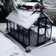 6x10 Elite Craftsman in Black Powder Coat Snow Load