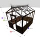 7x10 Janssens Helios Retro Greenhouse Black