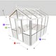 7x10 Janssens Helios Retro Greenhouse White