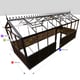 7x20 Janssens Helios Retro Greenhouse Central Doors