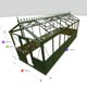 7x20 Janssens Helios Retro Greenhouse Green