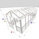 7x20 Janssens Helios Retro Greenhouse White