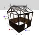 7x7 Janssens Helios Retro Greenhouse Central Doors