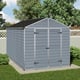 Palram 8x12 Plastic Skylight Grey Storage Shed