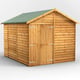 Power 10x8 Overlap Apex Shed No Windows Double Doors