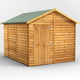 Power 10x8 Overlap Apex Shed No Windows Single Door