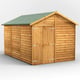 Power 12x8 Overlap Apex Shed No Windows Double Doors
