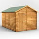 Power 12x8 Overlap Apex Shed No Windows Single Door