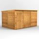 Power 12x8 Overlap Pent Shed No Windows SD