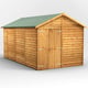 Power 14x8 Overlap Apex Shed No Windows Double Doors