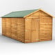 Power 16x8 Overlap Apex Shed No Windows Double Doors