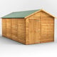 Power 16x8 Overlap Apex Shed No Windows Single Door