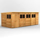 Power 18x8 Overlap Pent Shed DD