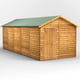 Power 20x8 Overlap Apex Shed No Windows Single Door