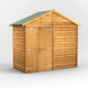 Power 4x8 Overlap Apex Shed No Windows Double Doors