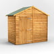 Power 4x8 Overlap Apex Shed No Windows Single Door