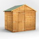 Power 6x8 Overlap Apex Shed No Windows Double Doors