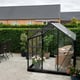 8x6 Halls Popular Greenhouse Black Powdercoating