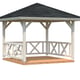 Palmako Betty 3x3m Wooden Pavillion White Dip