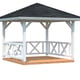 Palmako Betty 3x3m Wooden Pavillion White Paint