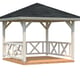 Palmako Betty 3x3m Wooden Pavillion Dimensions