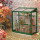 2x3 Access-Harlow Aluminium Mini Lean to Greenhouse in Racing Green