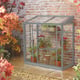 2x3 Access-Harlow Aluminium Mini Lean to Greenhouse in Smokey Grey