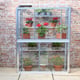 2x3 Access Hampton Lean To Mini Greenhouse in Plain Aluminium