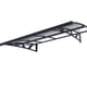 Palram Canopia Amsterdam 2230 Door Canopy Dark Grey Clear