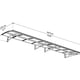 Palram Canopia Amsterdam 4460 Door Canopy Dark Grey Dimensions